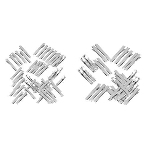 100x Pince Cheveux Taille Plat Simple Prong Clip en Métal Cheveux Clips Alligator