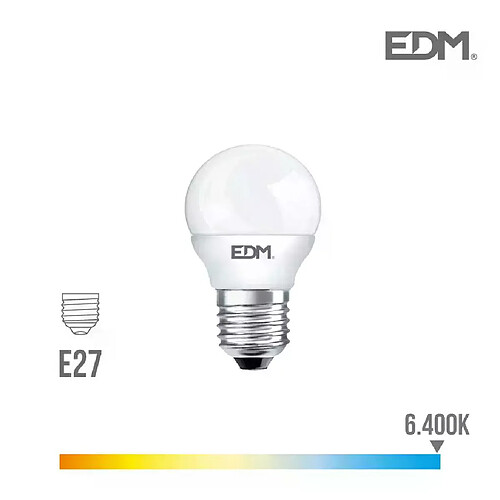 Edm Ampoule LED E27 7W A60 - Blanc du Jour 6400K