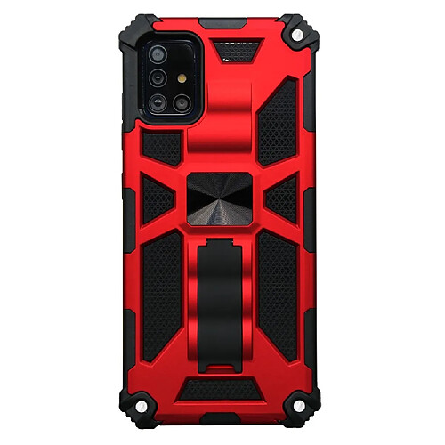 Coque en TPU hybride d'armure avec béquille rouge pour votre Samsung Galaxy A51 SM-A515