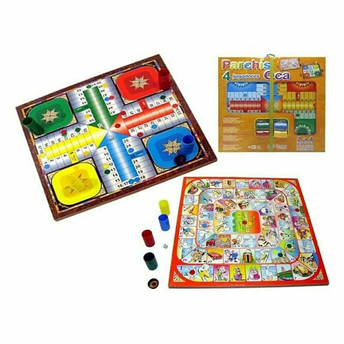 BigBuy Fun Jeu de petit chevaux et de l'oie (41 x 41 cm)