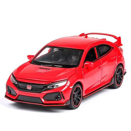 Universal 1: 32 Honda Citizen R Moulée sous pression Voiture en métal Modèle de voiture Acoustique et Lumière Collection de jouets de voiture pour les enfants Cadeaux de Noël(Rouge)