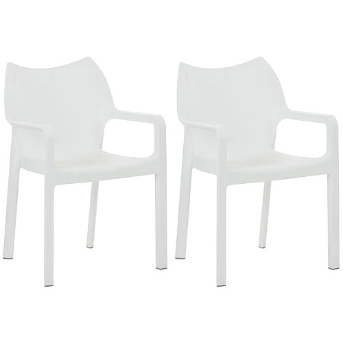 Non SET de 2 chaises empilables DIVA