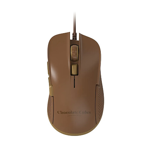 Universal Chocolate Mouse 12400dpi Pro Gaming Mouse pour ordinateur portable Ensemble d'ordinateurs tout en un sur un PC Souris USB filaire Repos | Mouse(brun)