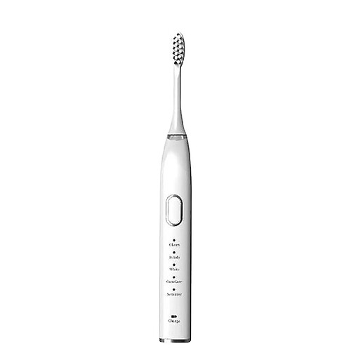 Universal Brosse à dents électrique rechargeable, 3 têtes de brosse, 1 valise (blanche)