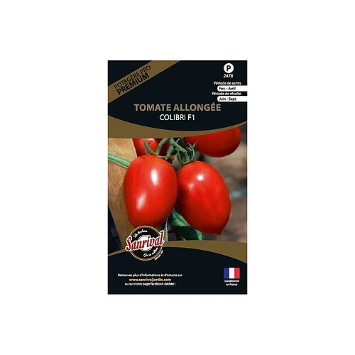 Sanrival Graines potagères premium tomate Allongée Colibri