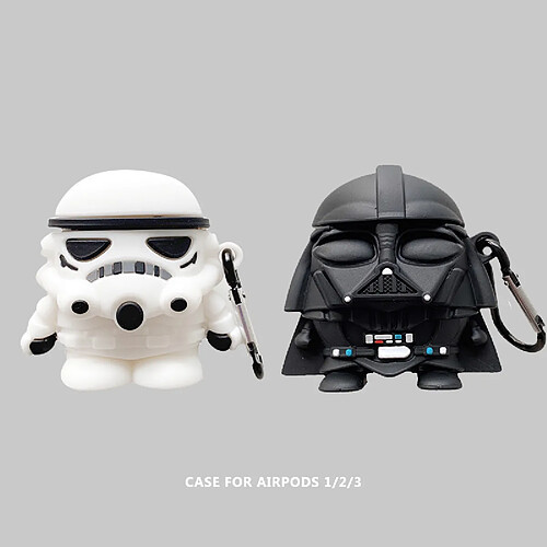 GUPBOO Airpods Coque Housse Étui Protecteur Compatible pour AirPods1/2-Star Wars Dark Vador Stormtrooper