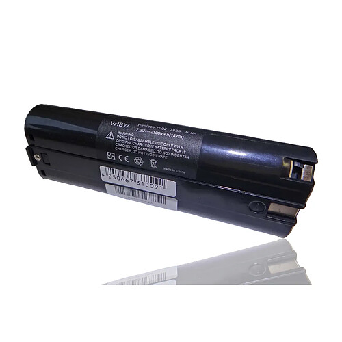 vhbw Ni-MH batterie 2100mAh (7.2V) pour outils 6072DWK, 6073D, 6073DW, 6073DWK, 6075D comme unanime 91011 Makita 191679-9, 192532-2, 192695-4.