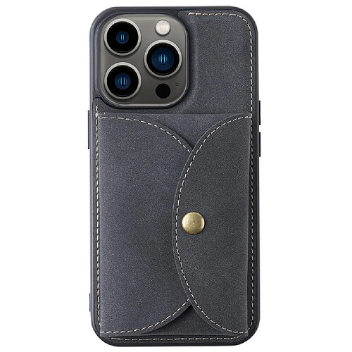 Coque en TPU + PU VILI détachable 2-en-1, magnétique avec porte-carte noir pour votre iPhone 13 Pro 6.1 pouces