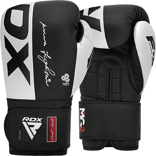 RDX Sports RDX F4 Gants De Boxe Et d'Entraînement Avec Sangle Scratch Noir 10oz - RDX - BGR-F4B-10OZ