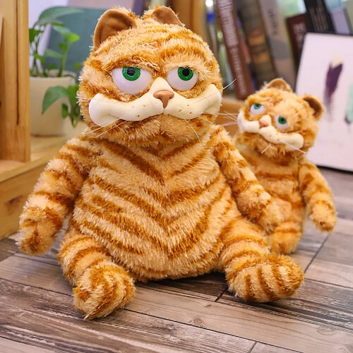 Universal 45cm Poils courts chat gros Garfield chat peluche animal peluche paresseux chat chien peau simulation chat peluche cadeau amoureux des animaux de compagnie | Peluches et animaux peluches