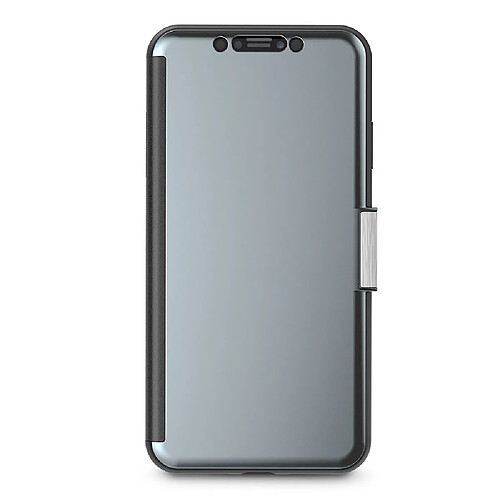 Etui Moshi StealthCover iPhone XS Max noir rabat translucide