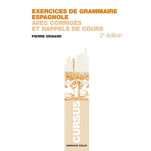 Exercices de grammaire espagnole : avec corrigés et rappels de cours · Occasion