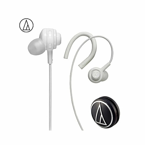 Original Audio-Technica Ath-Cor150 Écouteurs Filaires Intra-Auriculaires Sport Casque Réglable Blanc