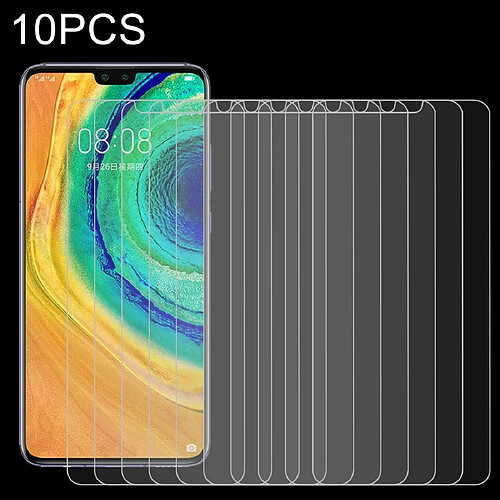 Wewoo Film de verre trempé Pour de Huawei Mate 30 10 PCS 0.26mm 9H 2.5D