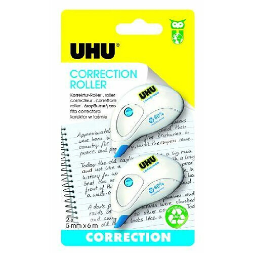 UHU 50710 2 Correction Tape Rollers 5 mm 6 metres