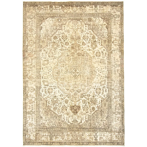 Vidal Tapis de laine 288x203 blanc crème Vintage Royal