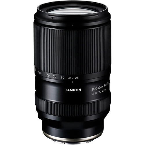 Objectif zoom Tamron. OPTIQUE HYBRIDE 28 300mm F 4 7.1 Di III VC VXD pour Sony FE