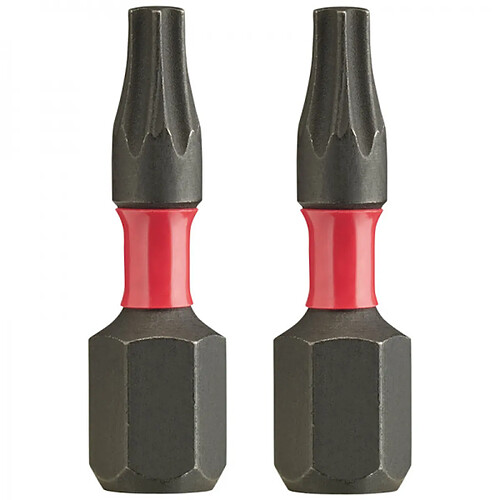 Pack 2 Embouts Shockwave TX10 x 25 mm MILWAUKEE - 4932430871