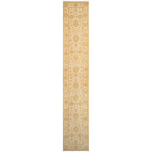 Vidal Tapis de couloir en laine 451x78 beige Kaizar