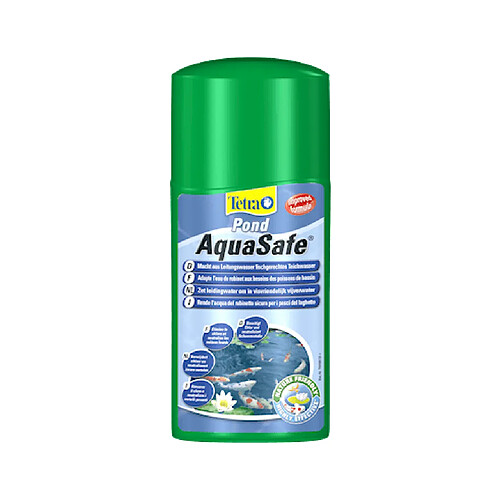 Conditionneur d'eau Tetra Pond Aquasafe pour bassin Contenance 250 ml