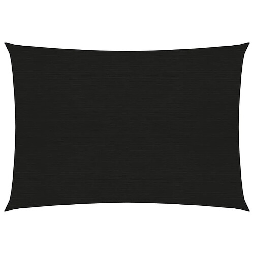 ComfortXL Voile D'ombrage 160 G/m² Noir 3x4,5 M Pehd