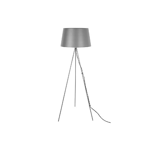 LEITMOTIV Lampadaire trépied moderne en métal Classy - H. 155 cm - Gris