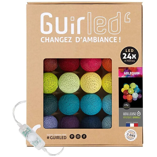 Guirled Guirlande boule lumineuse 24 LED Classique - Arlequin