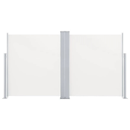 Maison Chic Auvent latéral double rétractable de patio | Store extérieur | Auvent solaire 170x600 cm Crème -GKD48348