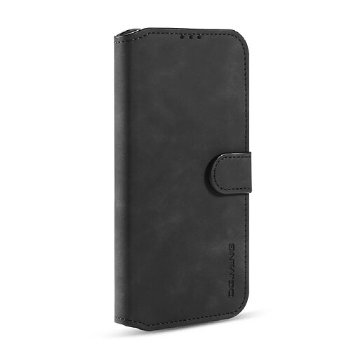 Etui en PU style rétro avec support noir pour votre Huawei P40 Lite/Nova 7i/Nova 6 SE