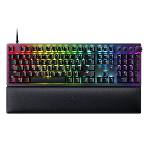 Clavier à commutateur optique Razer Huntsman V2 Rgb Clicky (violet) Us noir