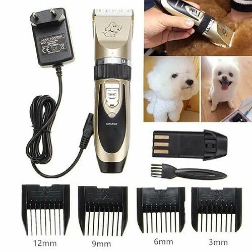 Tech Discount Pro Kit Chien Chat Tondeuse Cheveux Électrique Rasoir Animal Toilettage Trimmer P16433