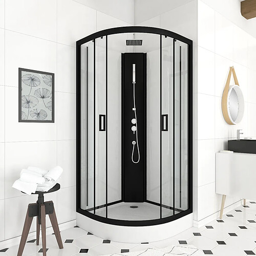 Aurlane Cabine de douche quart de cercle