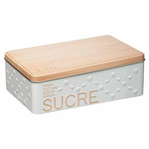 Boîte à Sucre en Morceaux Scandi 20cm Blanc