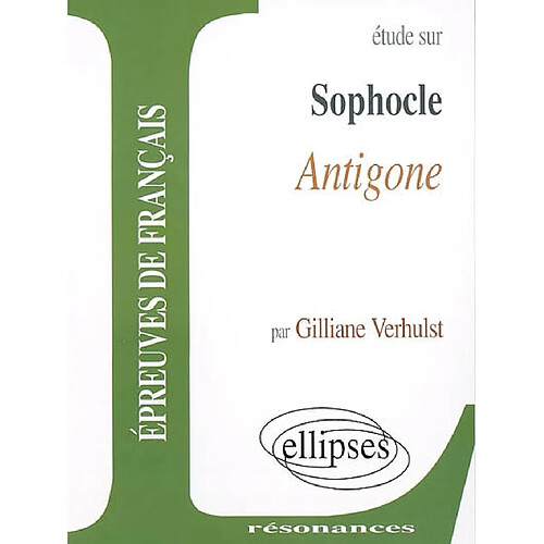 Etude sur Sophocle : Antigone · Occasion