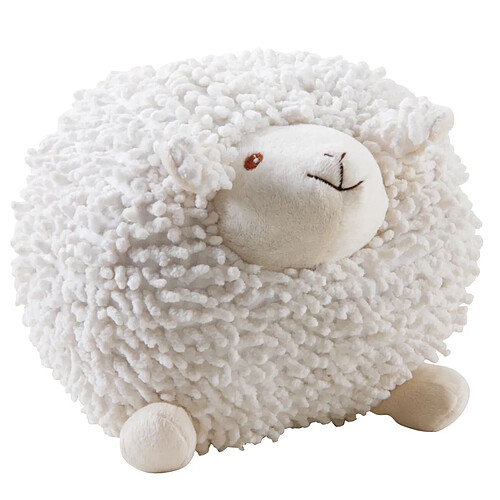 Aubry Gaspard Mouton en coton blanc Shaggy 20 cm.