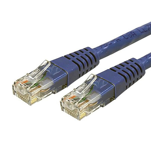 StarTech.com Câble Réseau RJ45 Cat 6 Ethernet Gigabit UTP - Cordon Cat6 1,8 m - Bleu