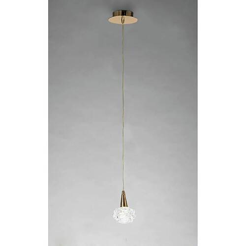 Luminaire Center Suspension Maremagnum 1 Ampoule G9, doré