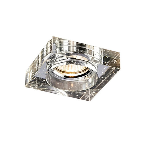 Inspired Bulle encastrée Downlight Square Rim Only Clear, nécessite 100035310 pour compléter l'article