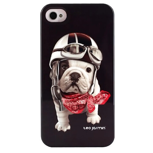 Coque rigide Teo Jasmin Racing noire pour iPhone 4/4S