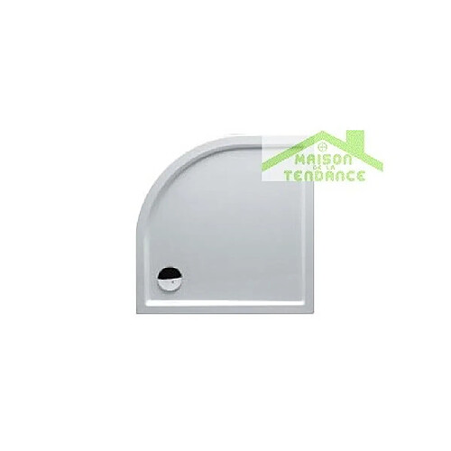 Receveur de douche acrylique quadrant RIHO DAVOS 281 90x90x4,5 cm avec pieds et tablier