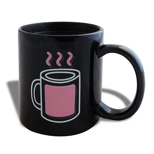 Totalcadeau Mug thermo-réactive tasse thermo-changeante fumante