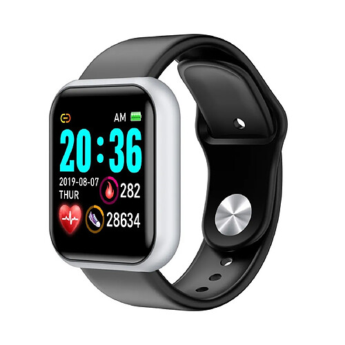 Wewoo Bracelet connecté GM20 1,3 pouces écran couleur IPS Smart Watch IP67 étancherappel d'appel de soutien / surveillance de la fréquence cardiaque / de la pression artérielle / rappel sédentaire argent