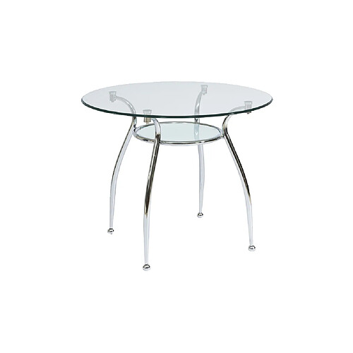 Ac-Deco Table ronde - Finezja - D 90 x H 77 cm - Chromé