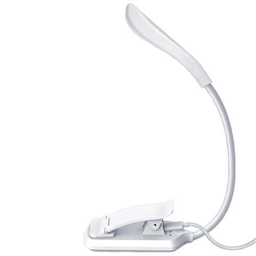 INF Lampe de lecture, lampe de livre LED avec 3 modes d'éclairage, rechargeable White