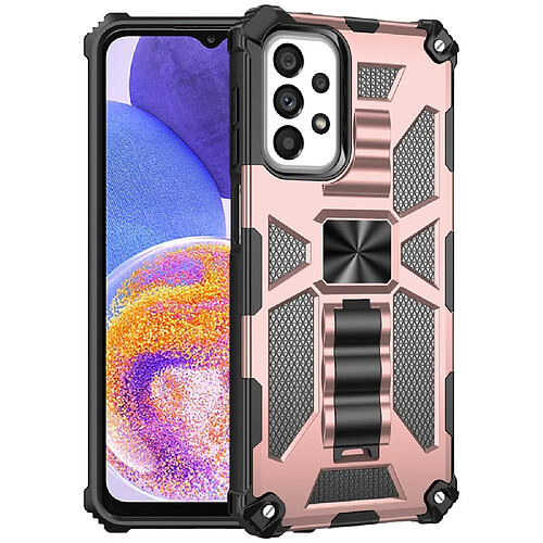 Coque en TPU anti-rayures, antichoc avec béquille or rose pour votre Samsung Galaxy A23 5G