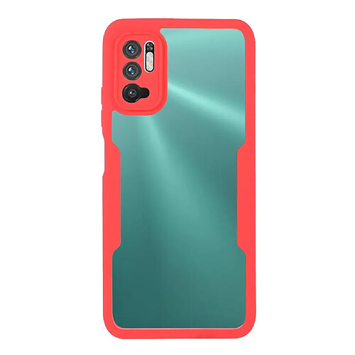 Coque en TPU + acrylique rouge pour votre Xiaomi Redmi Note 10 5G