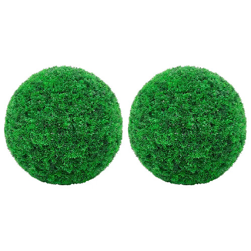 vidaXL Boules de buis artificielles 2 pcs 27 cm