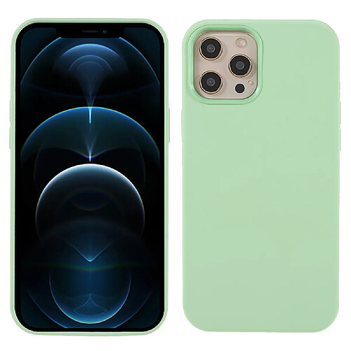 Coque en silicone, antichoc menthe verte pour votre Apple iPhone 12/12 Pro 6.1 pouces