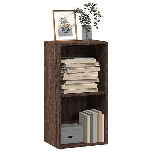 vidaXL Bibliothèque chêne marron 40x30x77 cm bois d'ingénierie