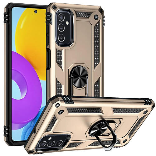 Coque en TPU anti-rayures avec béquille or pour votre Samsung Galaxy M52 5G